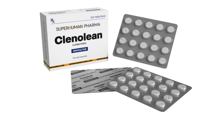 Clenolean 40 mcg [100 comprimidos] SuperHuman Pharma: Estimulante para pérdida de peso