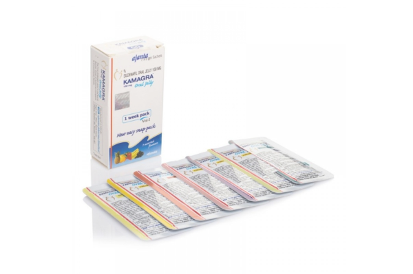 Kamagra Oral Jelly 100mg (paquete para 7 días / 7 sabores)