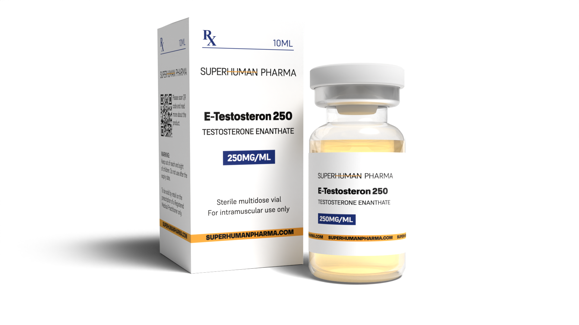 Testosterona Enantato 10ml  SuperHuman Pharma: Aumenta la masa muscular y la fuerza, ideal para atletas y culturistas